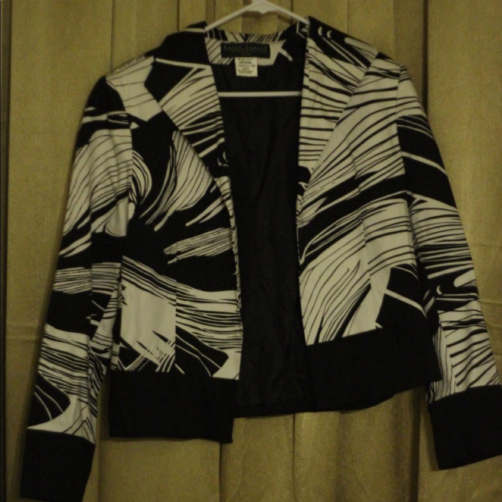 White and Black Harve Bernard Coat